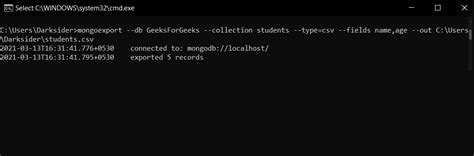 export mongodb collection to csv|mongoexport Examples .